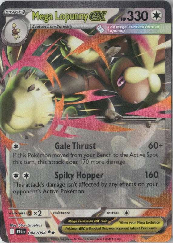 Mega Lopunny ex - 084/094 - ME02: Phantasmal Flames