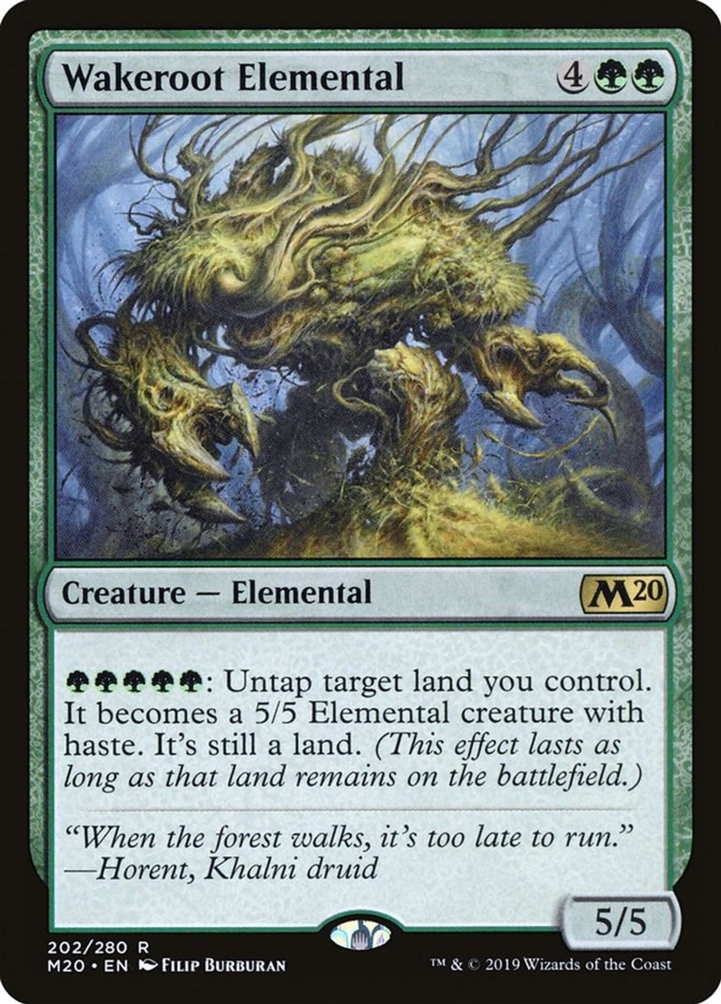 Wakeroot Elemental - Core Set 2020
