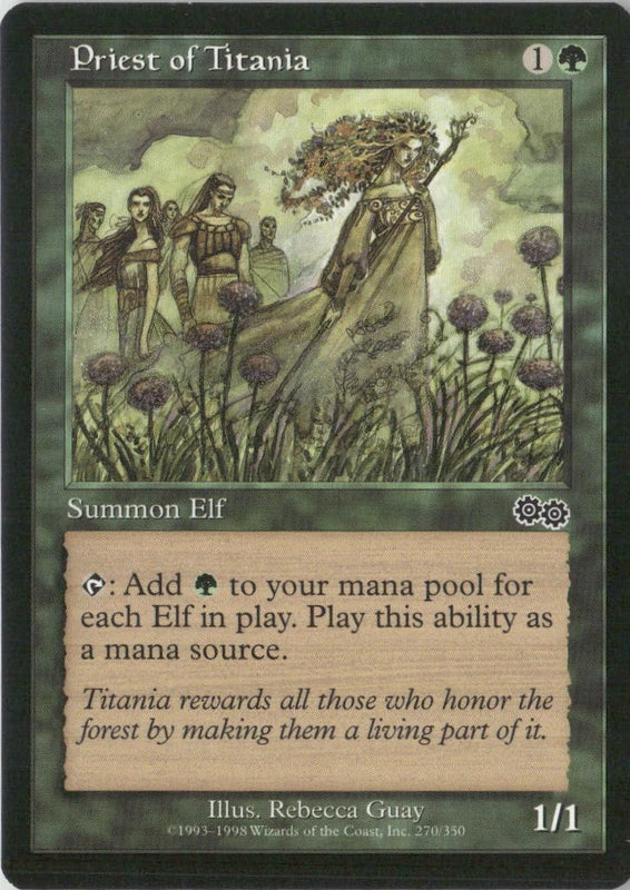 Scan Image | Priest of Titania - Urza's Saga | [6FBDC469]