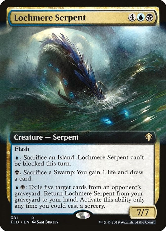 Lochmere Serpent (Extended Art) - Throne of Eldraine