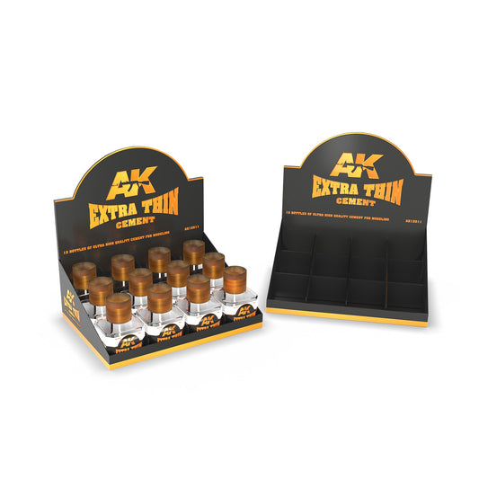 Ak Interactive - Basics  - Extra Thin Cement  Rack / Expositor
