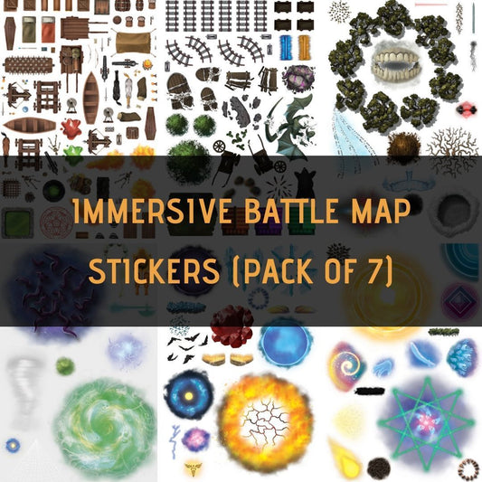 Immersive Battle Map Assortment Sticker Pack (7)
