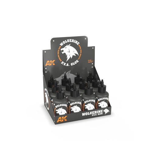 Ak Interactive - Basics  - Wolverine Cola Blanca Rack / Expositor