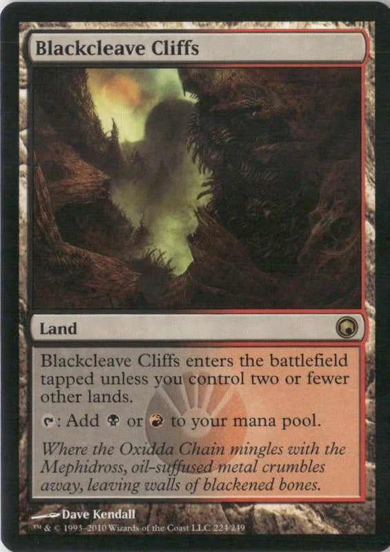 Scan Image | Blackcleave Cliffs - Scars of Mirrodin | [874FC504]