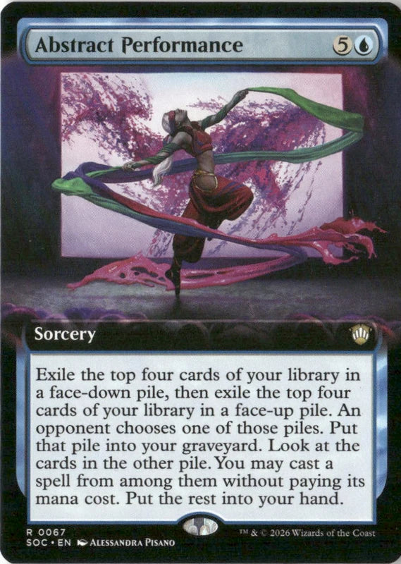 Abstract Performance (Extended Art) - Commander: Secrets of Strixhaven