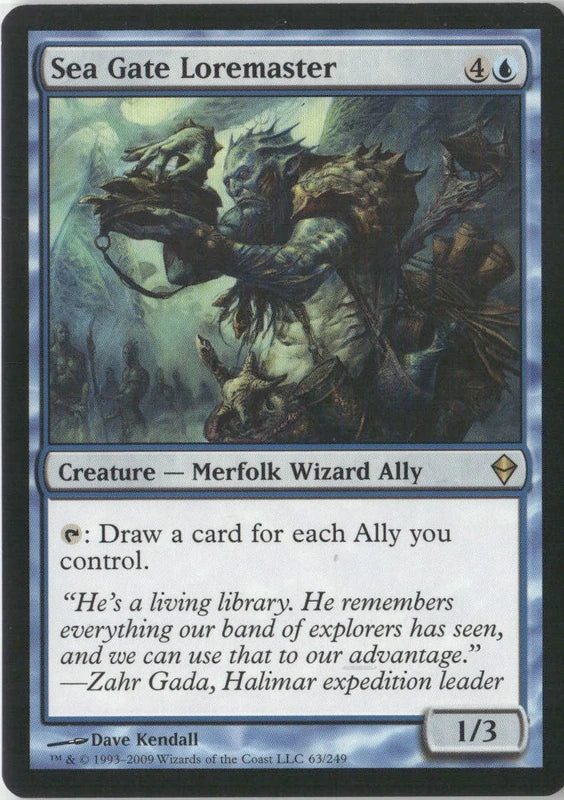 Scan Image | Sea Gate Loremaster - Zendikar | [849C376E]