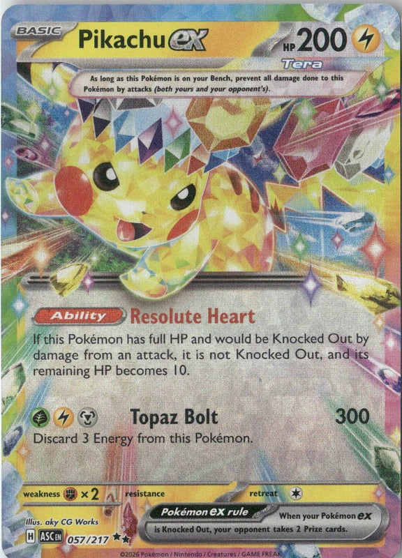Pikachu ex - 057/217 - ME: Ascended Heroes