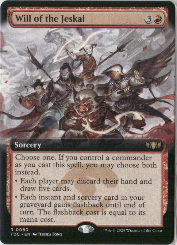 Scan Image | Will of the Jeskai (Extended Art) - Commander: Tarkir: Dragonstorm | [3DF2F45F]