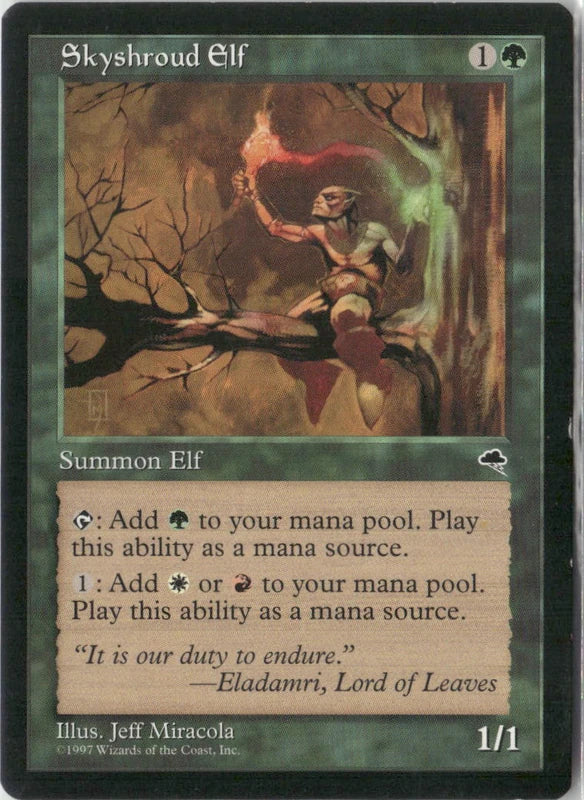Scan Image | Skyshroud Elf - Tempest | [C2CD5450]