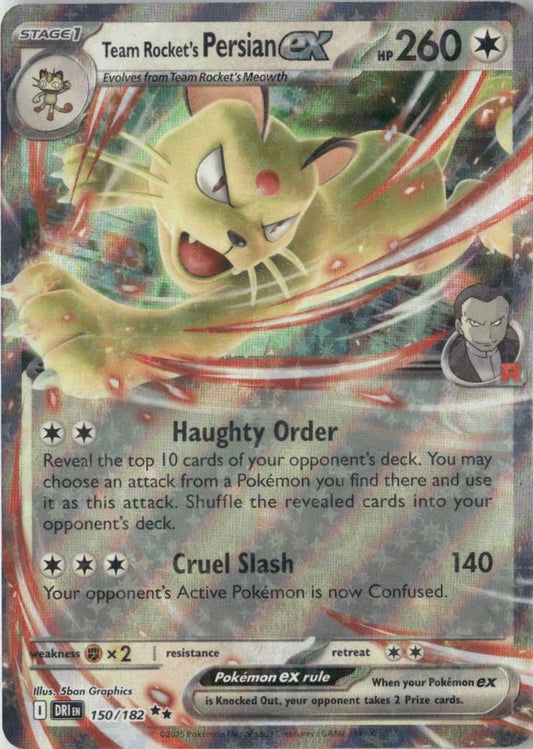Team Rocket's Persian ex - 150/182 - SV10: Destined Rivals