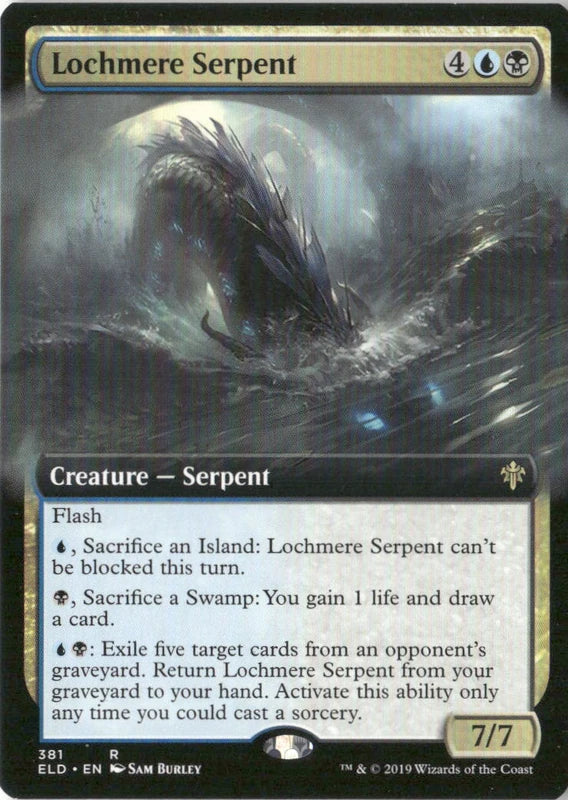Lochmere Serpent (Extended Art) - Throne of Eldraine