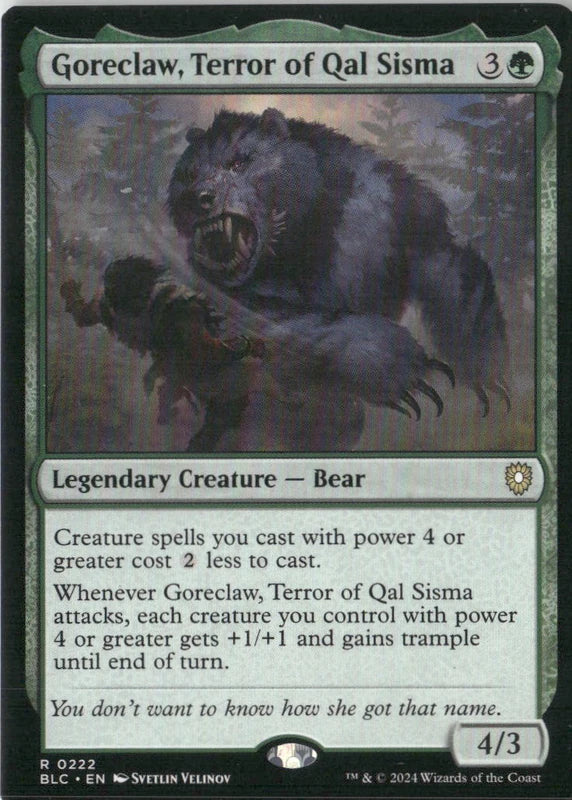 Scan Image | Goreclaw, Terror of Qal Sisma - Commander: Bloomburrow | [D5CD8890]