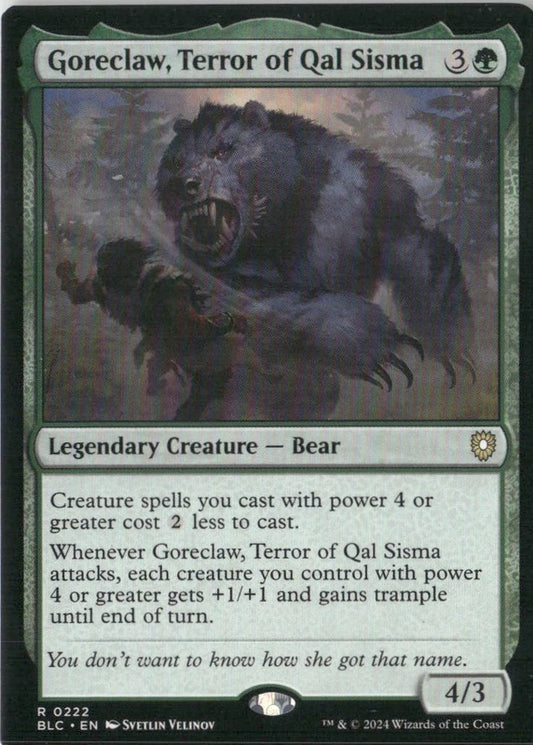 Scan Image | Goreclaw, Terror of Qal Sisma - Commander: Bloomburrow | [D5CD8890]