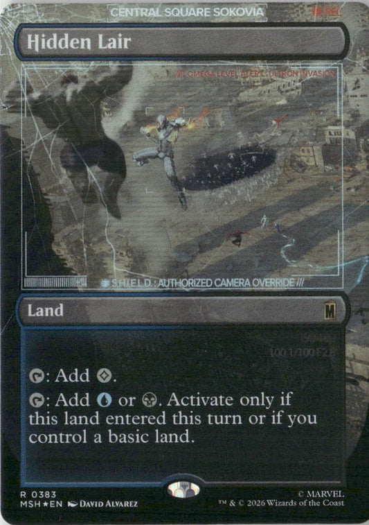 Scan Image | Hidden Lair (Borderless) - Marvel Super Heroes | [FBFD18B7]