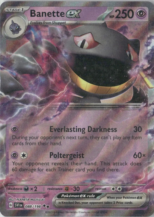 Banette ex - 088/198 - SV01: Scarlet & Violet Base Set