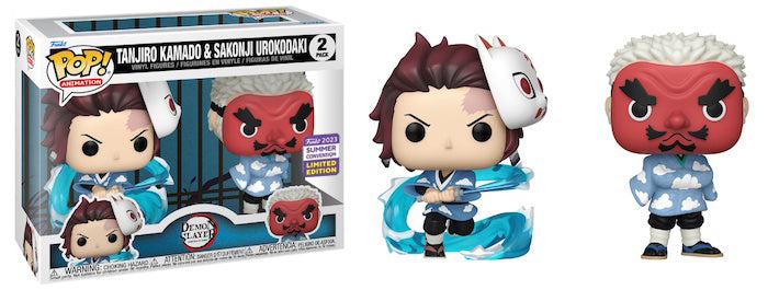 Demon Slayer - Tanjiro Kamado & Sakonji Urokodaki SDCC 2023 Summer Convention Exclusive 2-Pack Pop! Vinyl