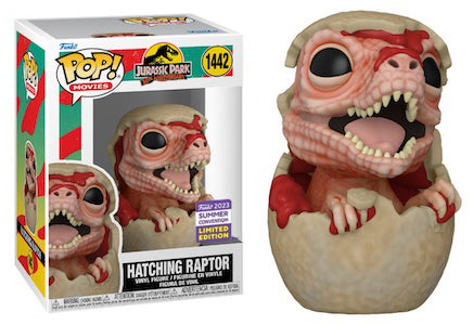 Jurassic Park 30th Anniversary - Hatching Raptor SDCC 2023 Summer Convention Exclusive Pop! Vinyl