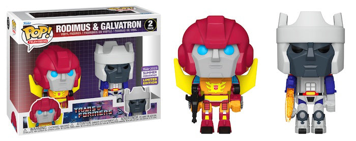 Transformers - Rodimus & Galvatron SDCC 2023 Summer Convention Exclusive 2-Pack Pop! Vinyl