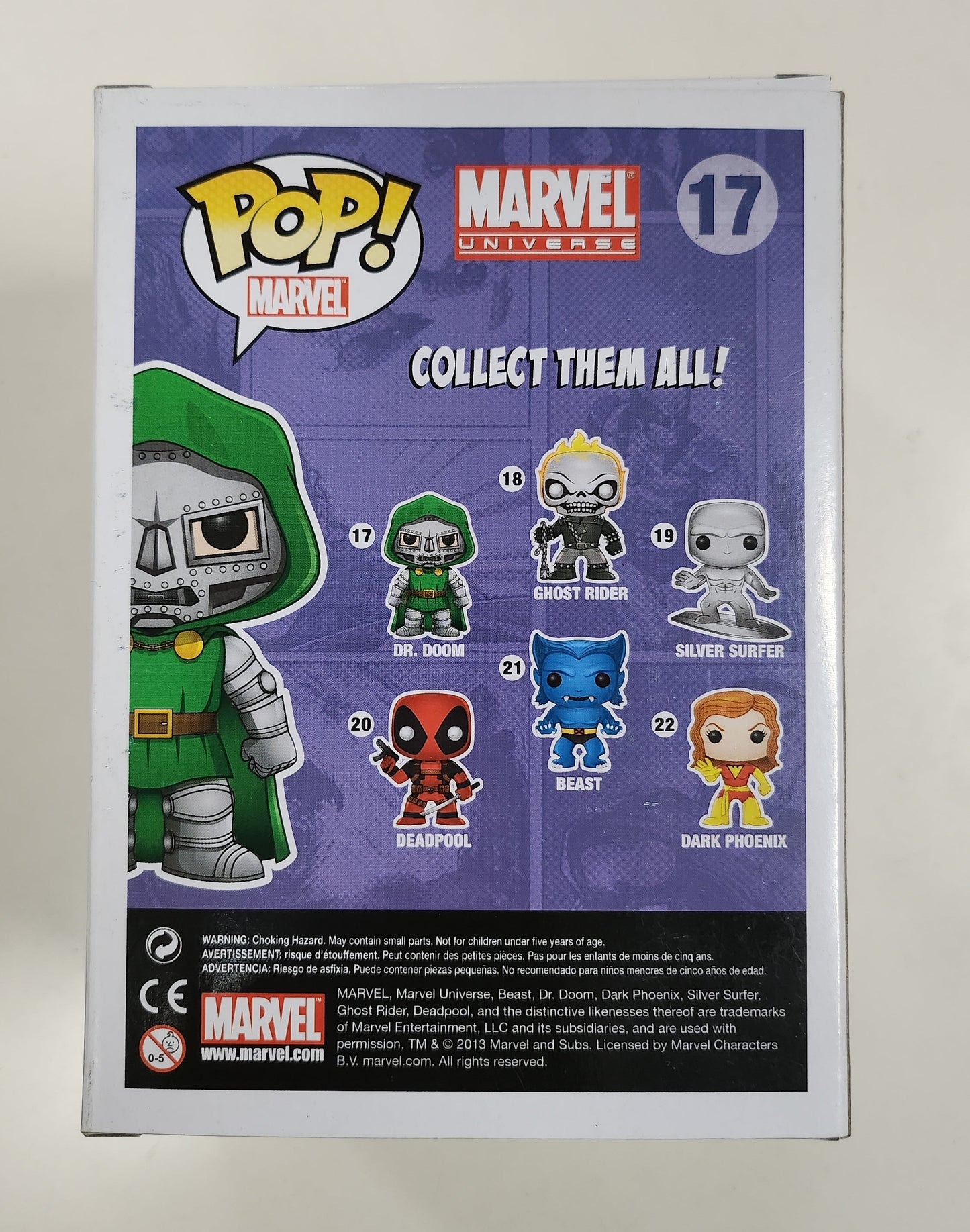 Dr. Doom Metallic - Marvel Universe POP! Vinyl #17