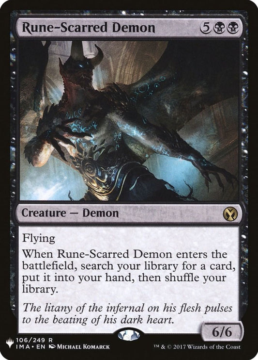 Rune-Scarred Demon - The List Reprints