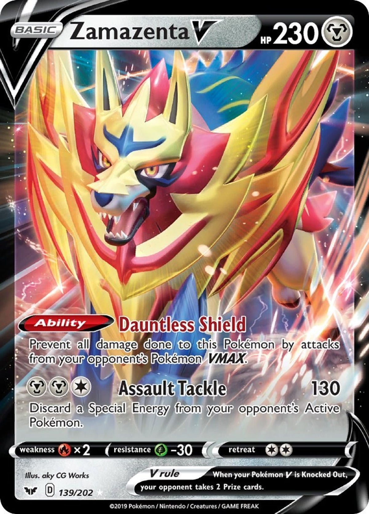 Zamazenta V - SWSH01: Sword & Shield Base Set