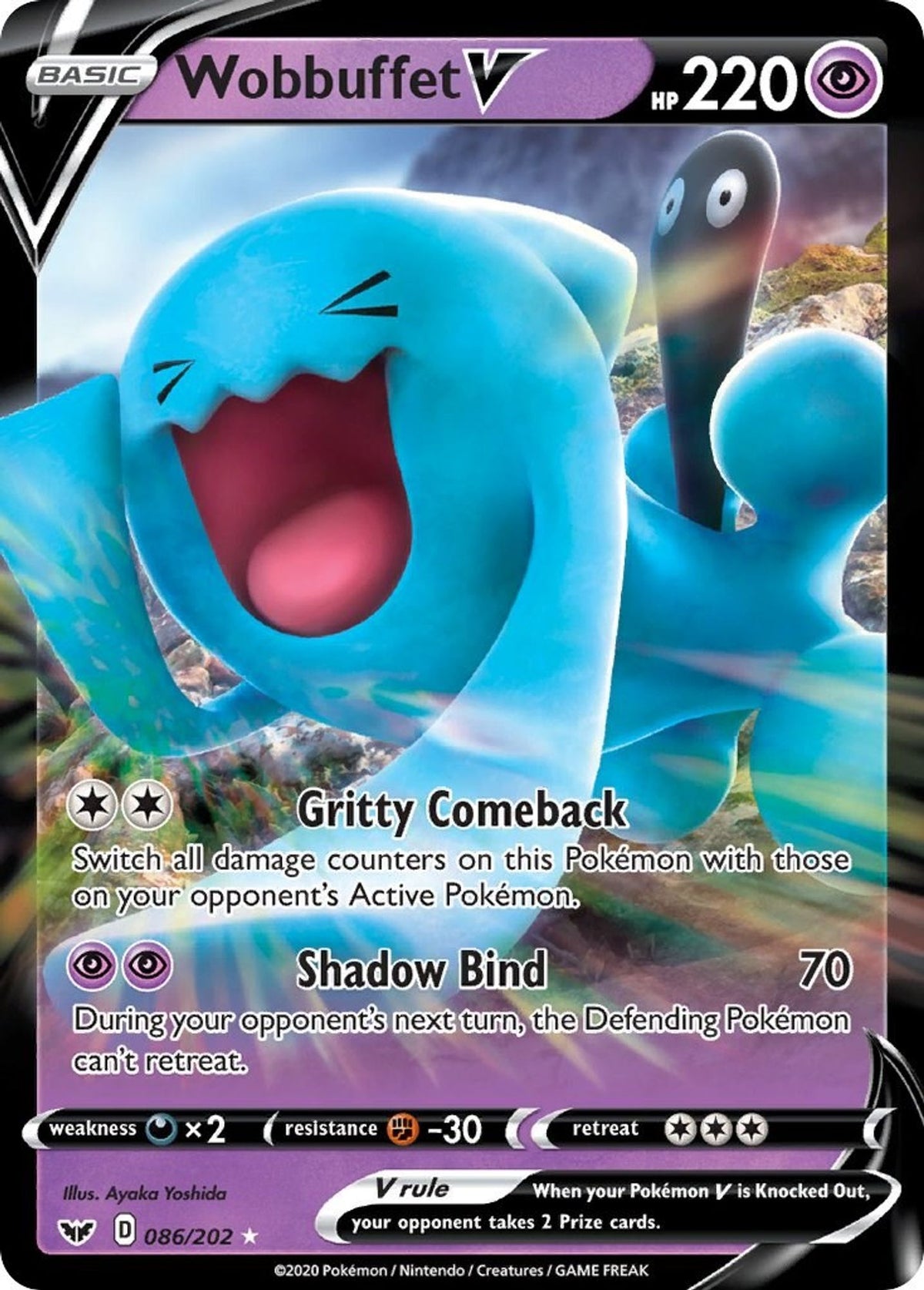 Wobbuffet V - SWSH01: Sword & Shield Base Set