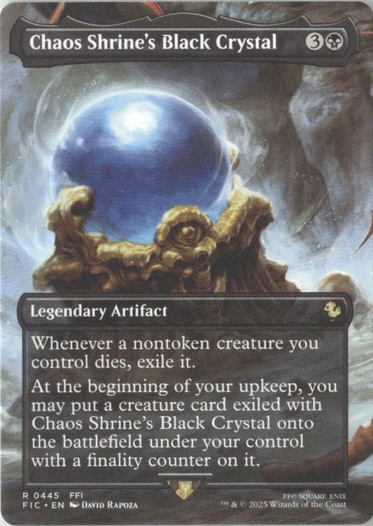 Scan Image | Chaos Shrine's Black Crystal (Borderless) - Commander: FINAL FANTASY | [D9020DDB]