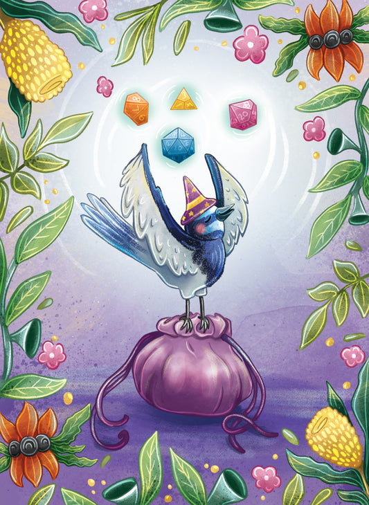 Artist Series Stray Leaves 5x7 Card Display - Aussie Dice