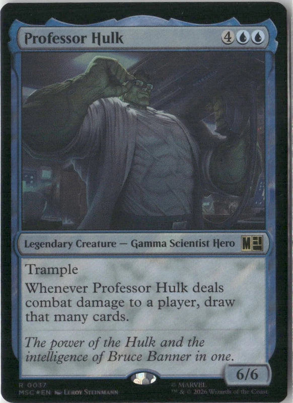 Scan Image | Professor Hulk (Surge Foil) - Commander: Marvel Super Heroes | [94593CCF]