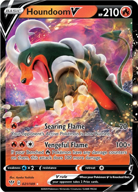 Houndoom V - SWSH03: Darkness Ablaze