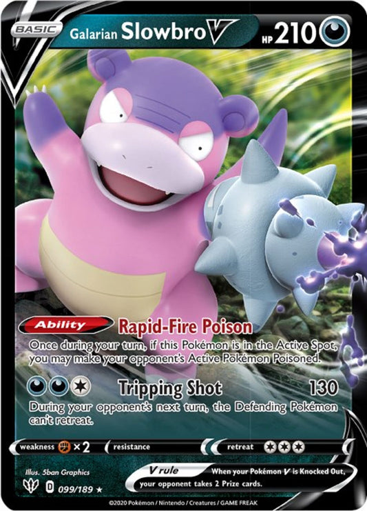 Galarian Slowbro V - SWSH03: Darkness Ablaze