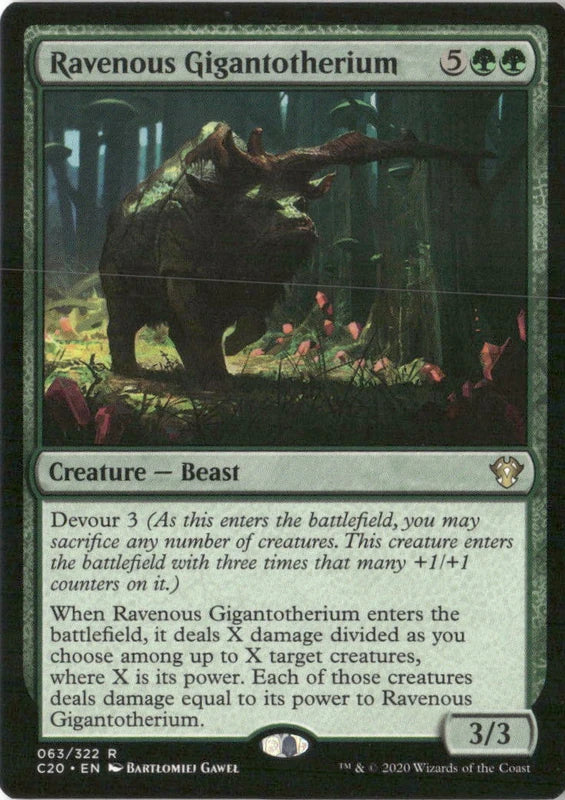 Ravenous Gigantotherium - Commander 2020