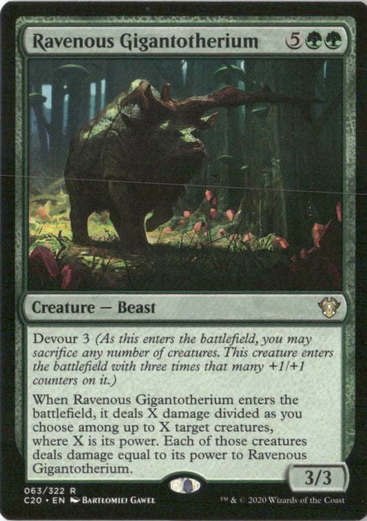 Ravenous Gigantotherium - Commander 2020