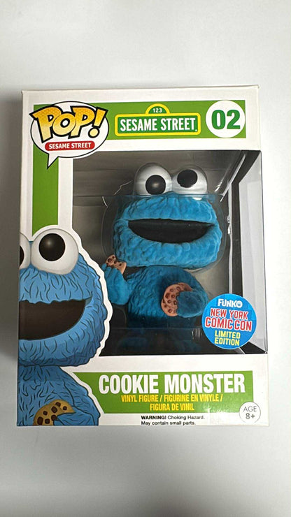Sesame Street - Cookie Monster (Flocked) 2015 NYCC Exclusive Pop! Vinyl #02