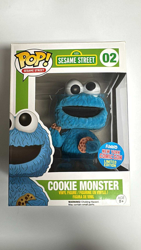 Sesame Street - Cookie Monster (Flocked) 2015 NYCC Exclusive Pop! Vinyl #02