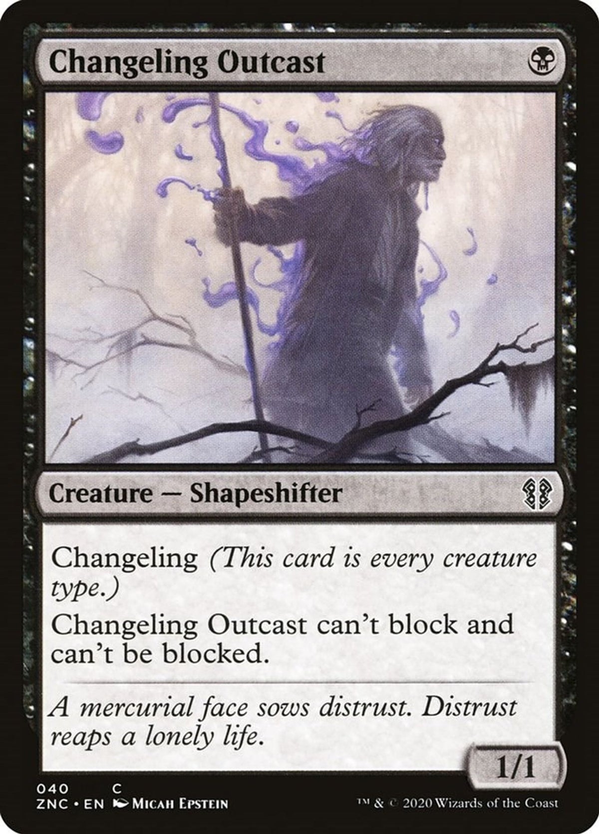 Changeling Outcast - Commander: Zendikar Rising
