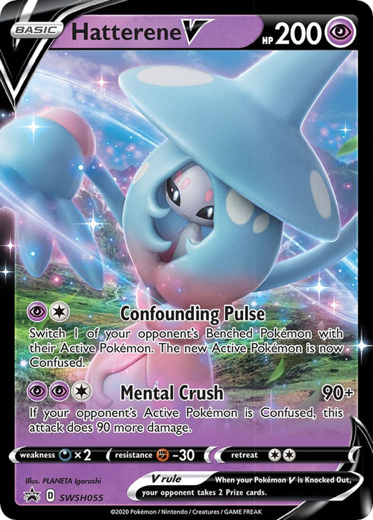 Hatterene V - SWSH055 - SWSH: Sword & Shield Promo Cards