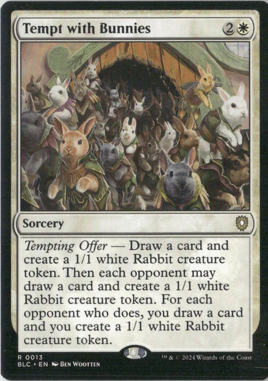 Scan Image | Tempt with Bunnies - Commander: Bloomburrow | [96D9BFC9]