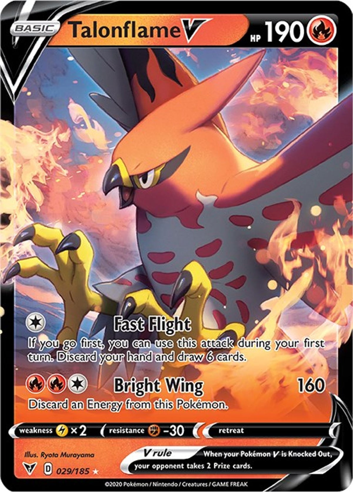 Talonflame V - SWSH04: Vivid Voltage