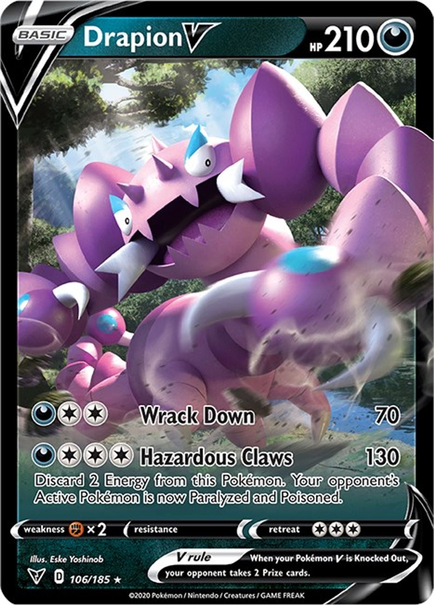 Drapion V - SWSH04: Vivid Voltage