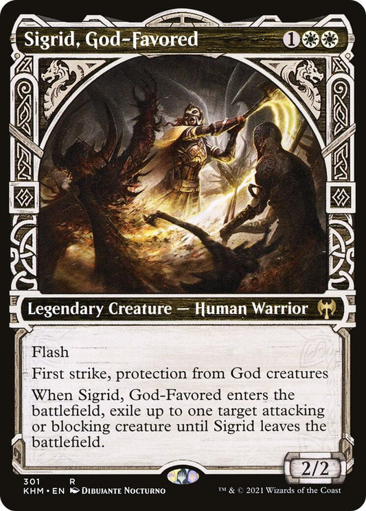 Sigrid, God-Favored (Showcase) - Kaldheim