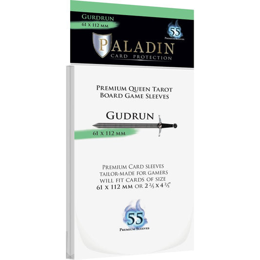 Paladin Clear Sleeves - Gudrun (61mm X 112mm) (55 Sleeves Per Pack)