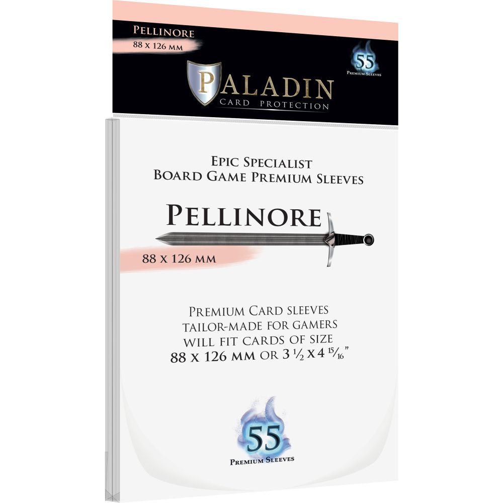 Paladin Clear Sleeves - Pellinore (88mm X 126mm) (55 Sleeves Per Pack)