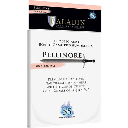 Paladin Clear Sleeves - Pellinore (88mm X 126mm) (55 Sleeves Per Pack)