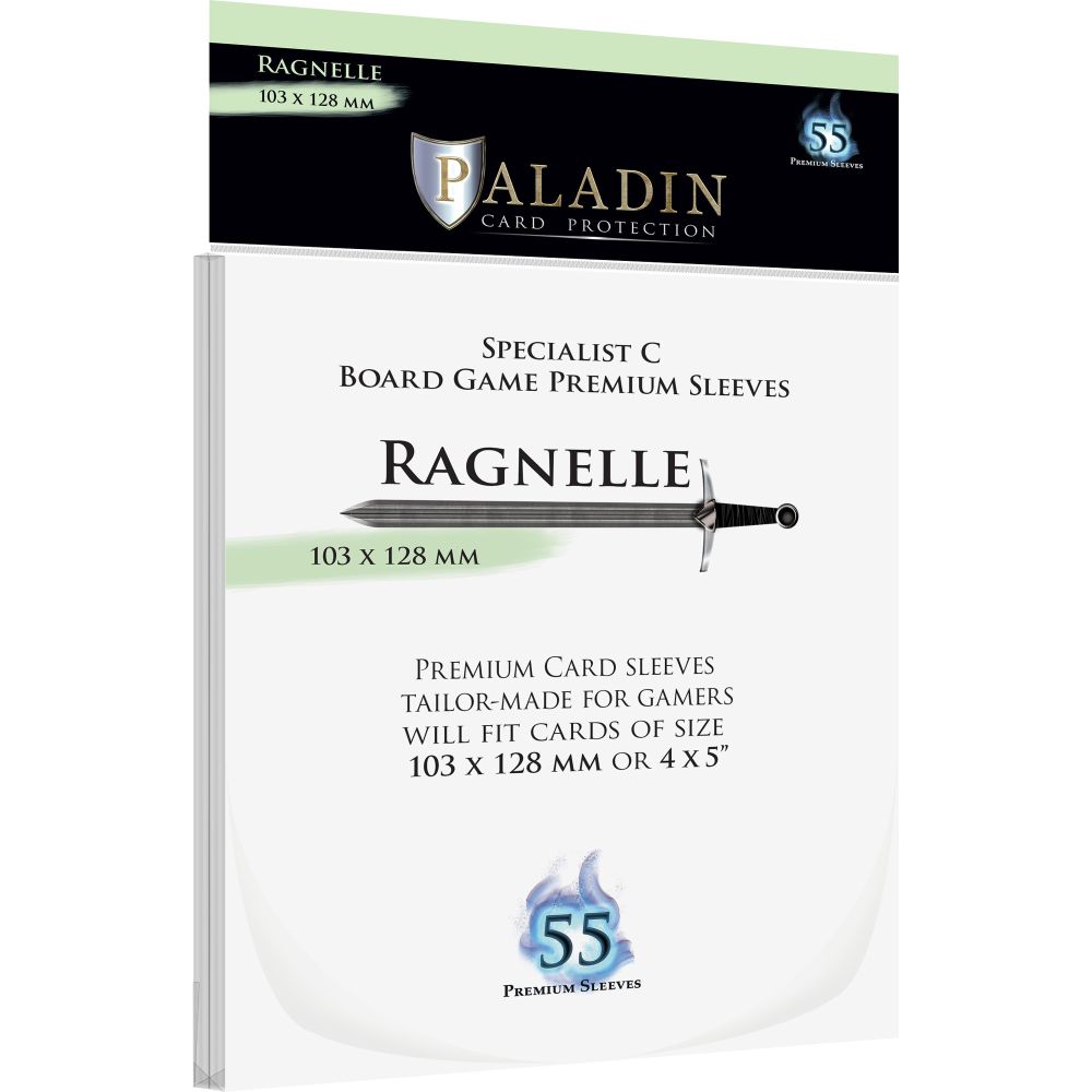 Paladin Clear Sleeves - Ragnelle (103mm X 128mm) (55 Sleeves Per Pack)