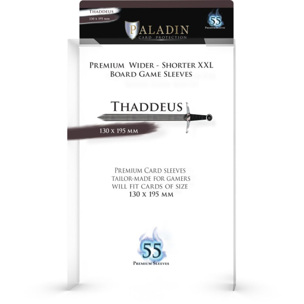 Paladin Clear Sleeves - Thaddeus (130mm X 195mm) (55 Sleeves Per Pack)