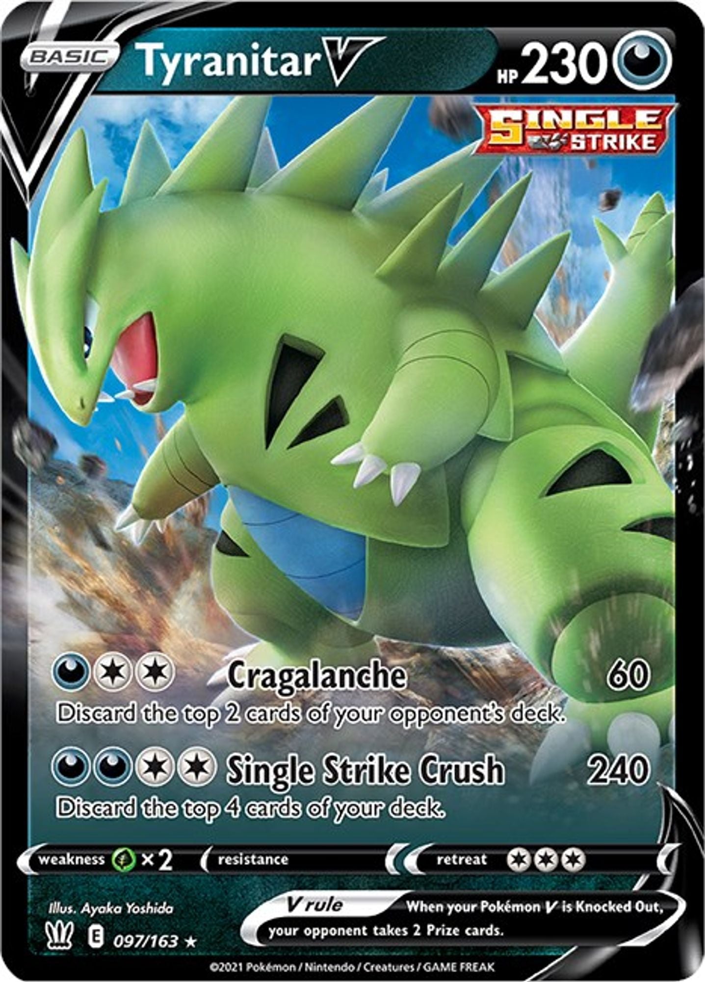 Tyranitar V - SWSH05: Battle Styles
