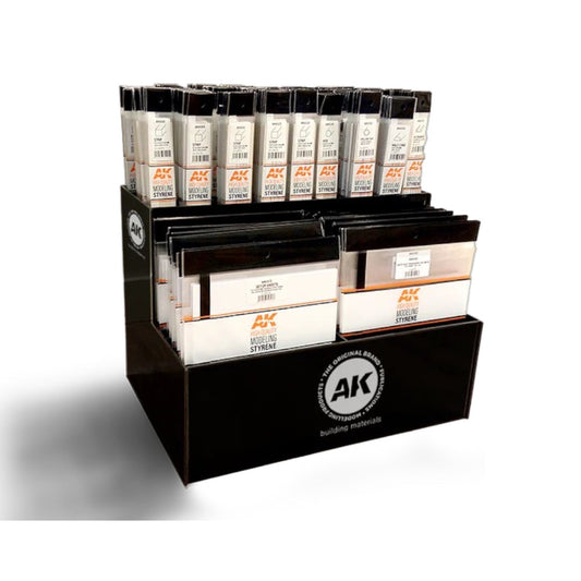 AK Interactive - Styrene Tabletop Stand Display (Stand with Stock)