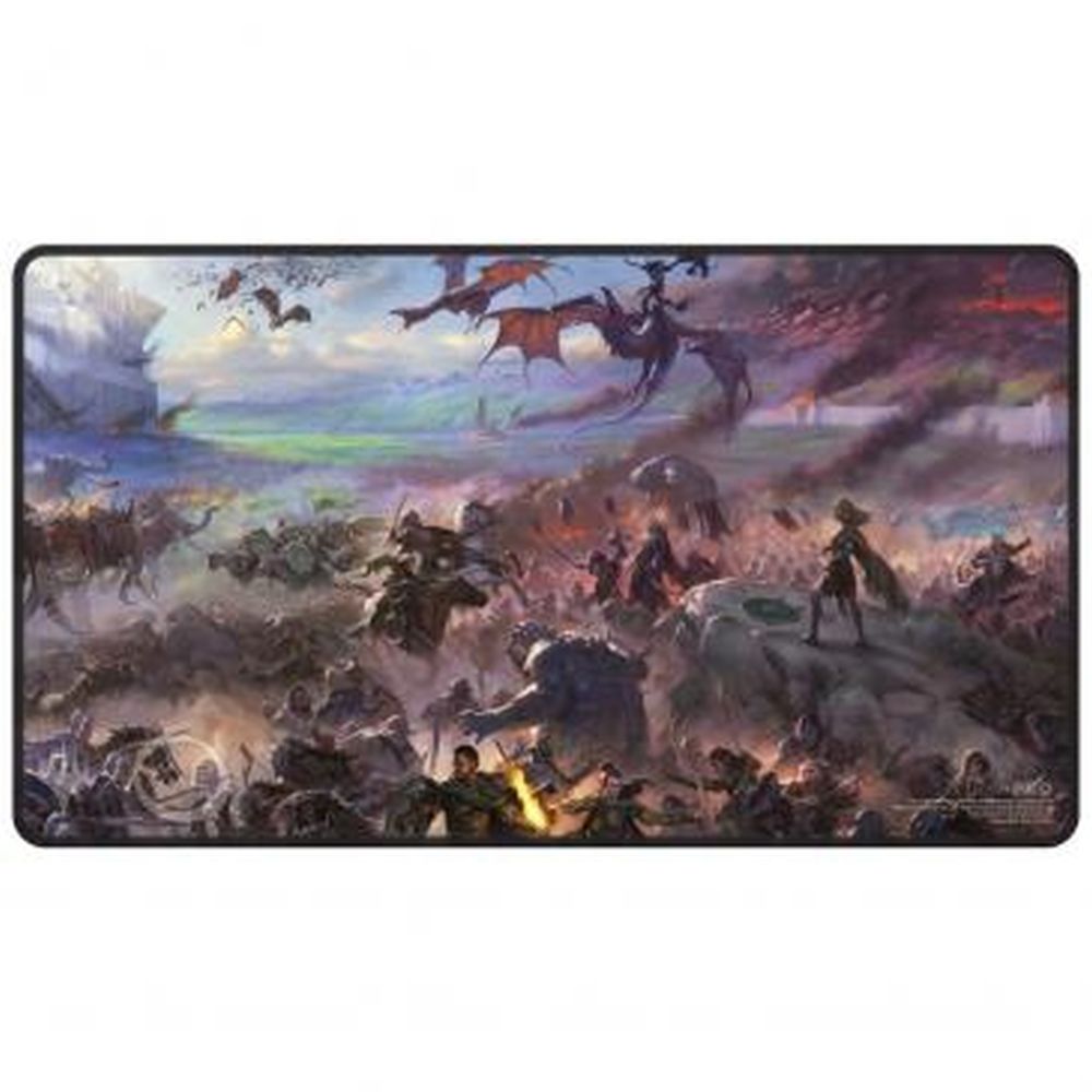 Ultra Pro: UP19852 LotR: Tales of Middle-earth Black Stitched Playmat Featuring: Borderless Scene