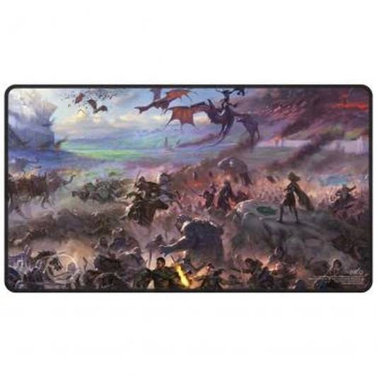 Ultra Pro: UP19852 LotR: Tales of Middle-earth Black Stitched Playmat Featuring: Borderless Scene